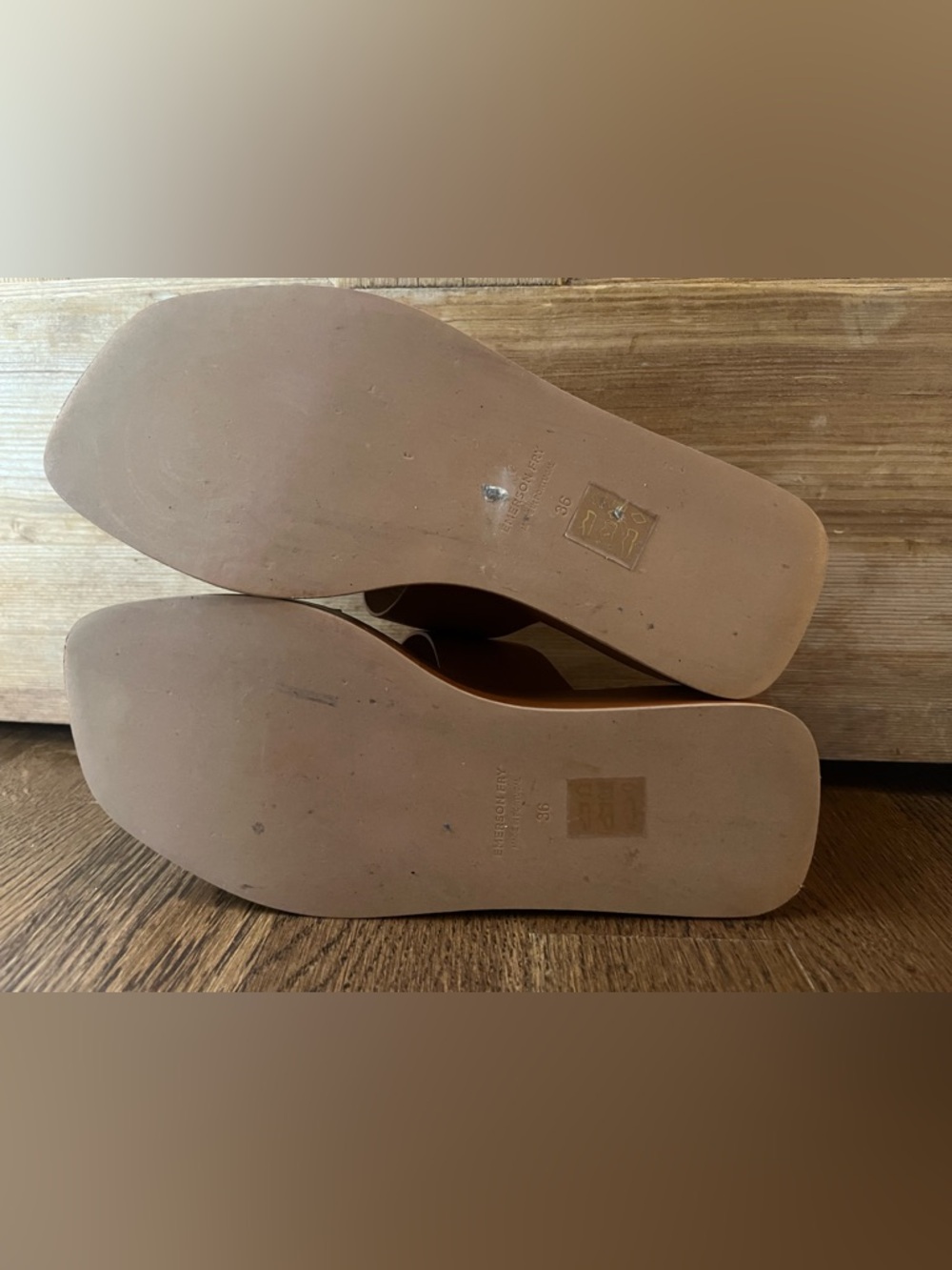 Emerson Fry Platform Slide Sandal Almond EU 36 / US 5.5-6 - Picture 4 of 7